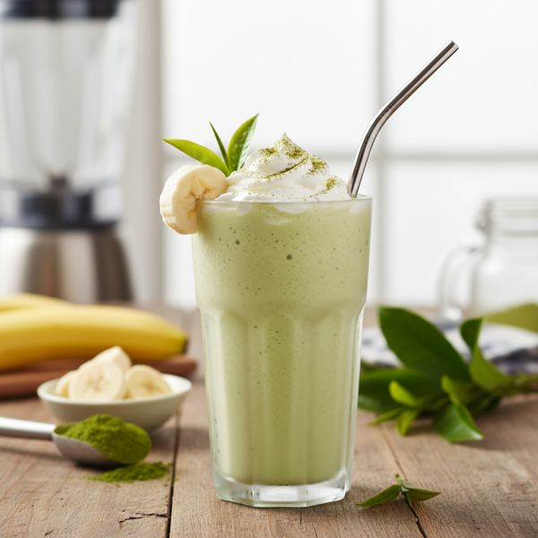 Creamy Matcha Banana Bliss Smoothie recipe