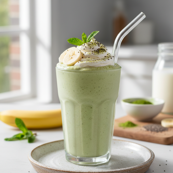 Creamy Matcha Banana Boost Smoothie recipe