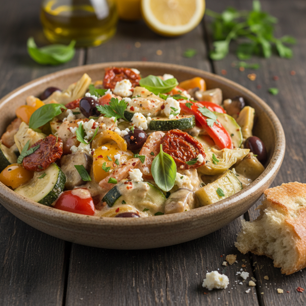 Creamy Mediterranean Vegetable Medley recipe