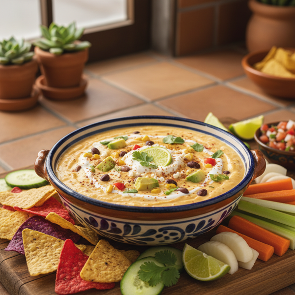 Creamy Mexican Veggie Dip recipe