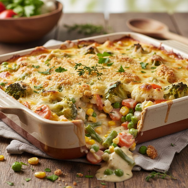 Creamy Mixed Vegetable Bake recipe