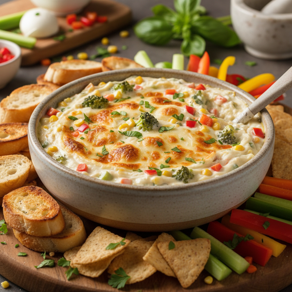 Creamy Mozzarella Veggie Dip recipe