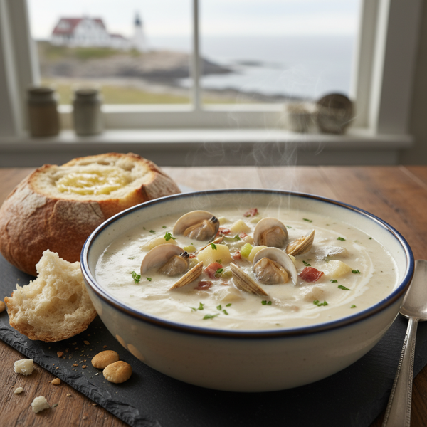 Creamy New England Clam Chowder Delight recipe