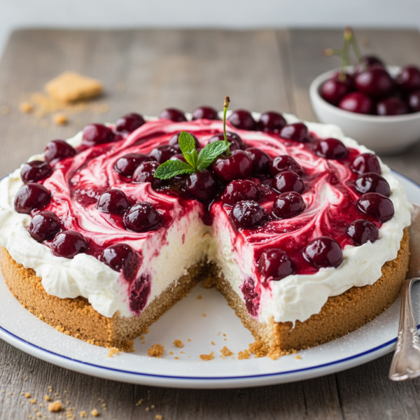 Creamy No-Bake Cherry Delight recipe