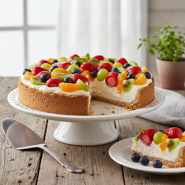 Creamy No-Bake Fruit Delight Pie recipe