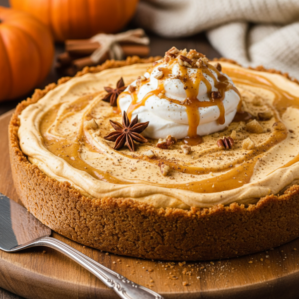 Creamy No-Bake Pumpkin Spice Pie recipe