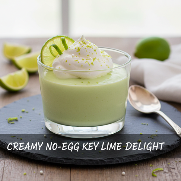 Creamy No-Egg Key Lime Delight recipe
