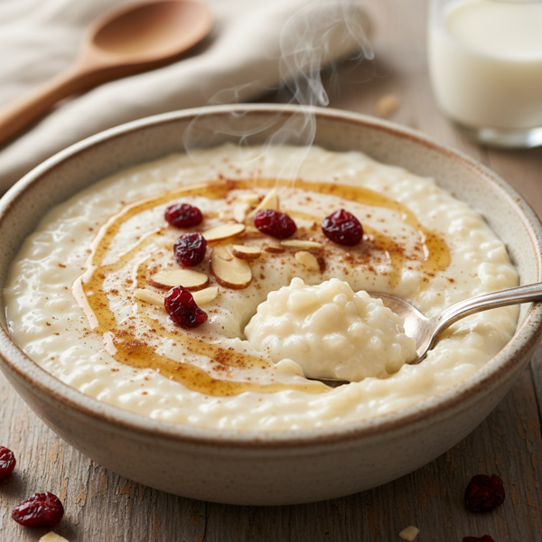 Creamy No-Sugar Rice Pudding Delight recipe