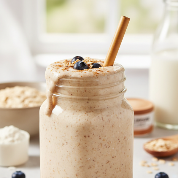 Creamy Oatmeal Protein Smoothie recipe