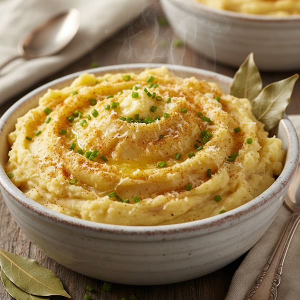 Creamy Old Bay Parmesan Mashed Potatoes recipe
