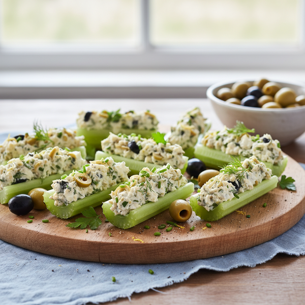 Creamy Olive & Celery Bites recipe