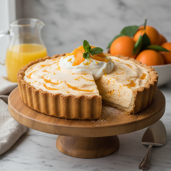 Creamy Orange Delight Chiffon Pie recipe