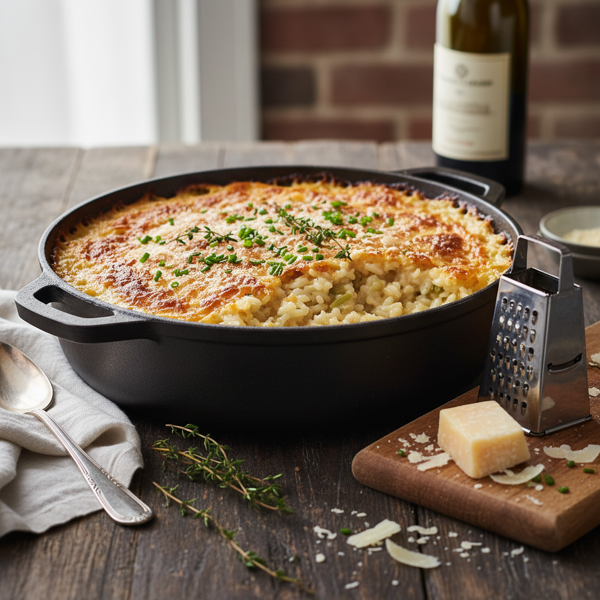 Creamy Oven-Baked Risotto with Parmesan recipe