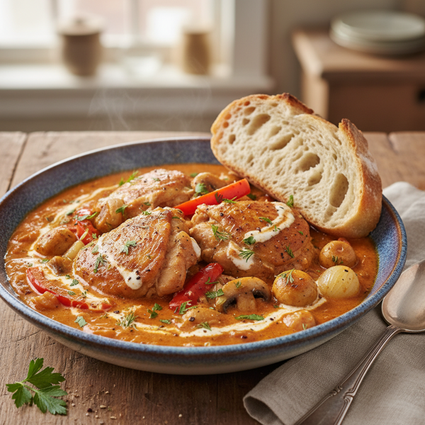 Creamy Paprika Chicken Stew recipe