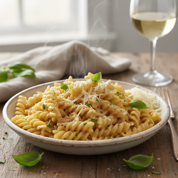 Creamy Parmesan Fusilli recipe