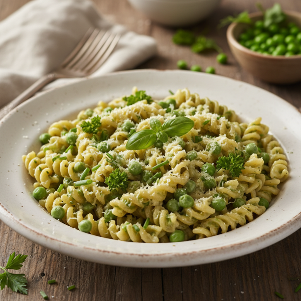 Creamy Pasta with Peas and Herbs recipe