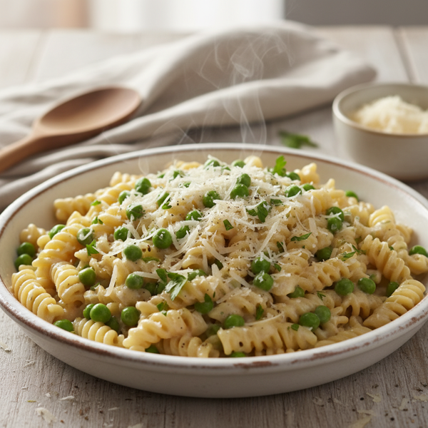 Creamy Pasta with Peas and Parmesan recipe