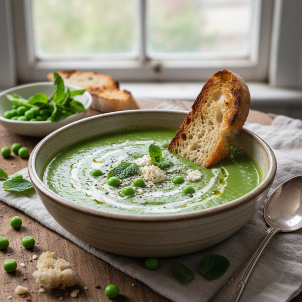 Creamy Pea Bliss Soup recipe