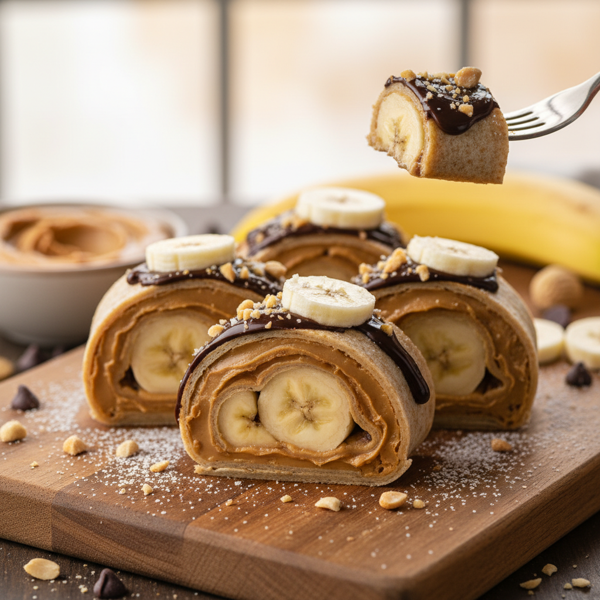 Creamy Peanut Butter Banana Wrap recipe