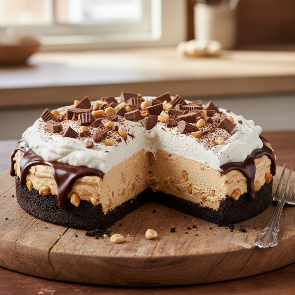 Creamy Peanut Butter Delight Pie recipe