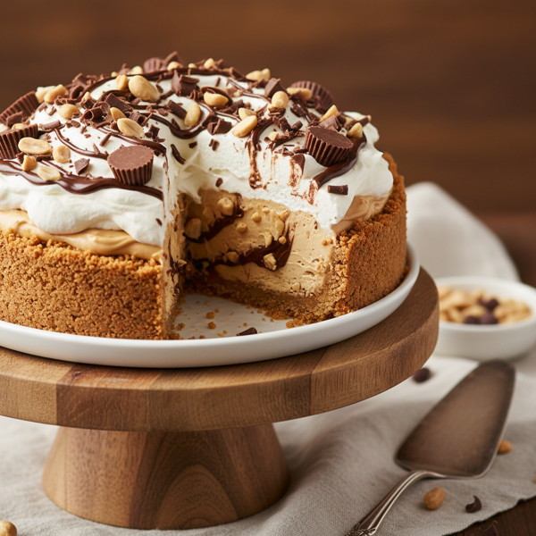Creamy Peanut Butter Dream Pie recipe