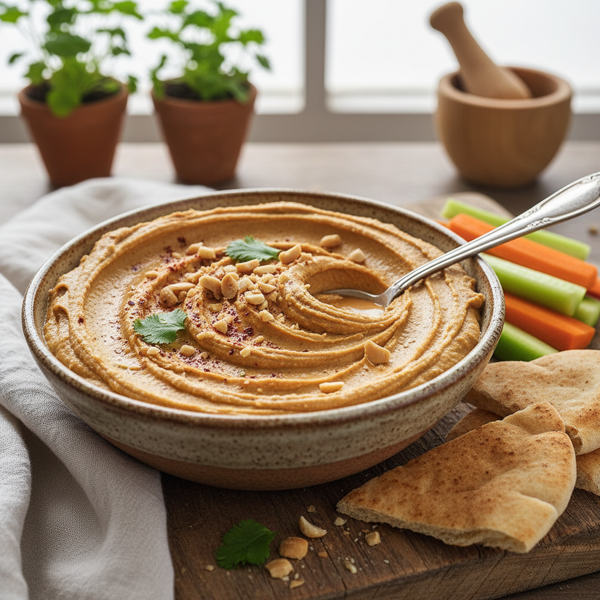 Creamy Peanut Butter Hummus recipe