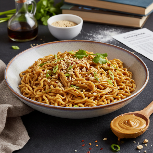 Creamy Peanut Butter Noodle Delight recipe