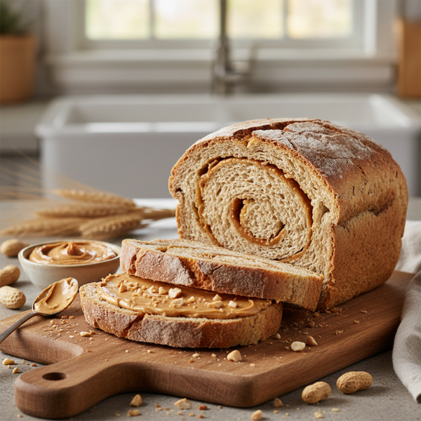 Creamy Peanut Butter Whole Wheat Bread recipe