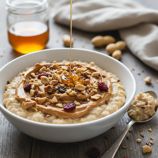 Creamy Peanut Butter & Honey Nut Oatmeal recipe