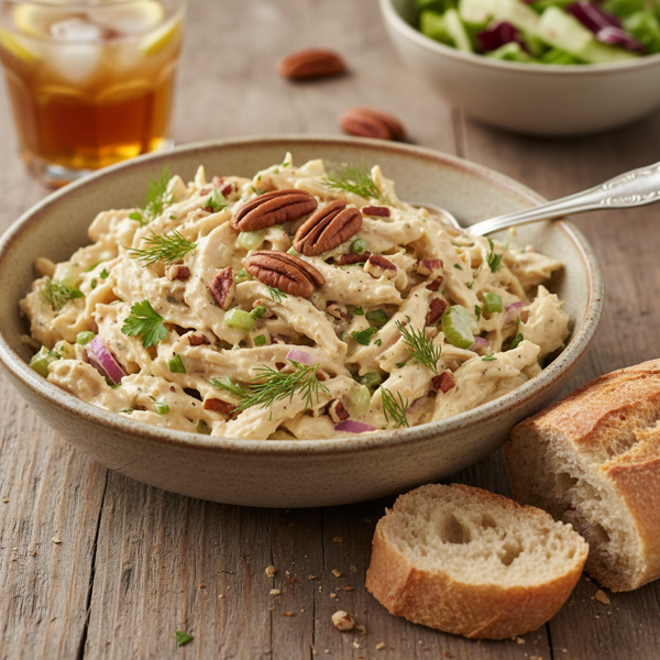 Creamy Pecan Chicken Salad Delight recipe