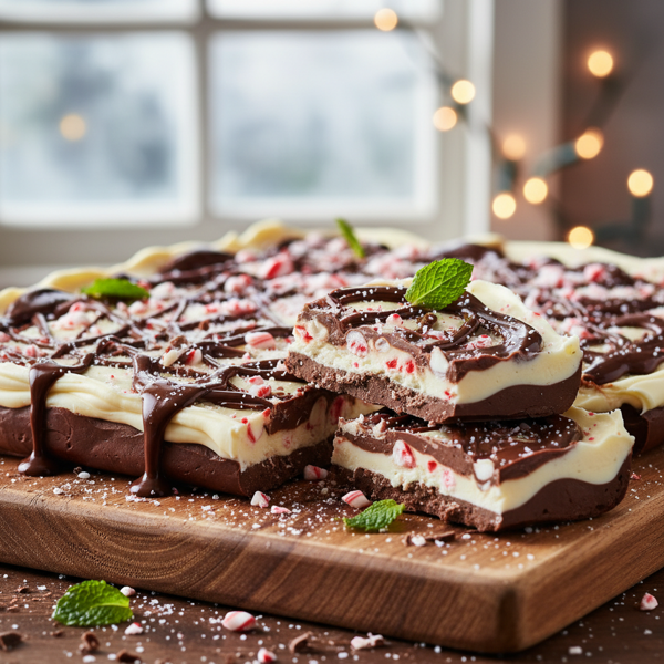 Creamy Peppermint Chocolate Bark Delight recipe