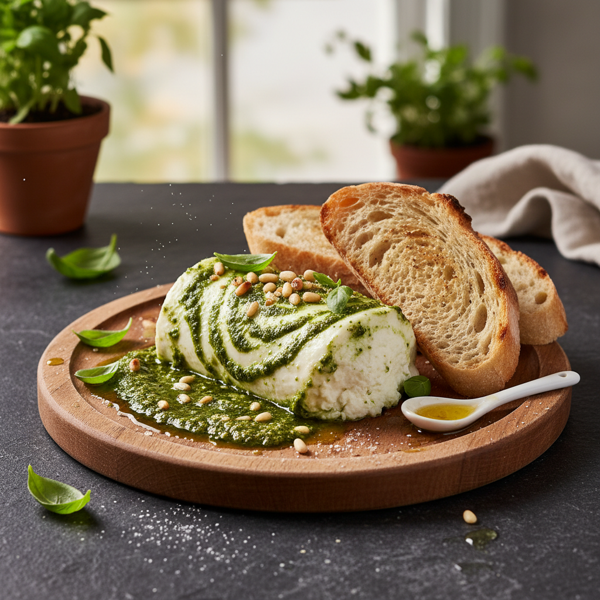 Creamy Pesto Goat Cheese Delight recipe