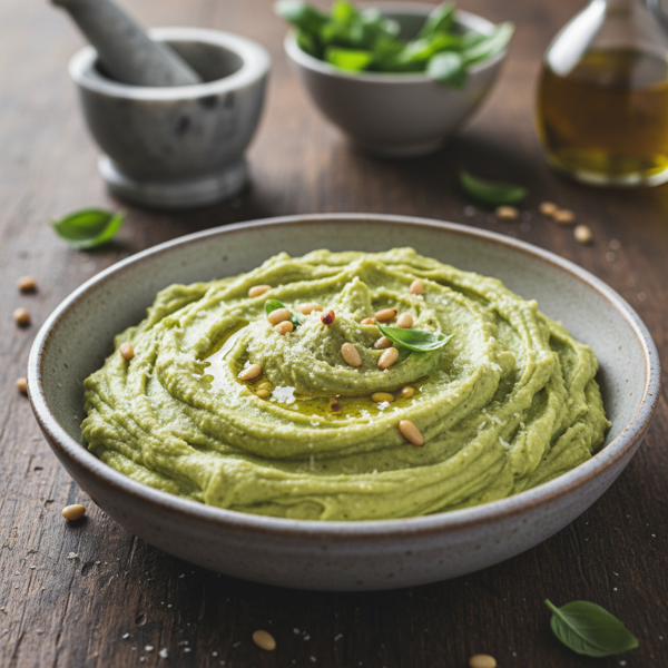 Creamy Pesto Whipped Potatoes recipe