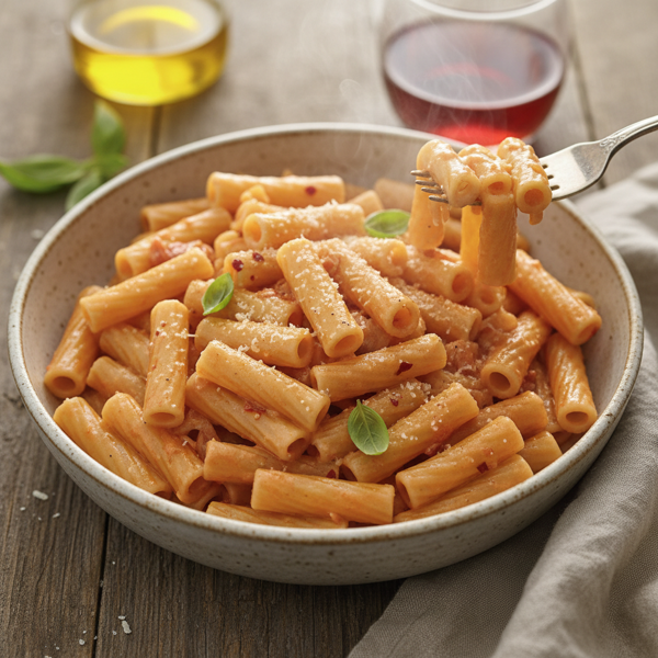 Creamy Pink Pasta Delight with Vodka Sauce recipe