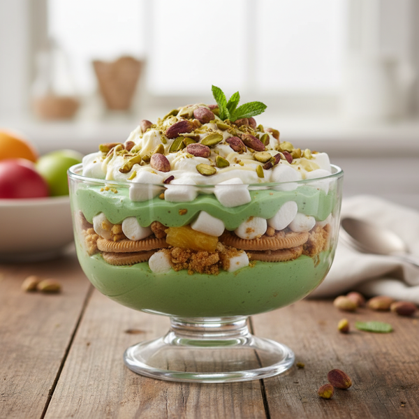 Creamy Pistachio Delight Salad recipe