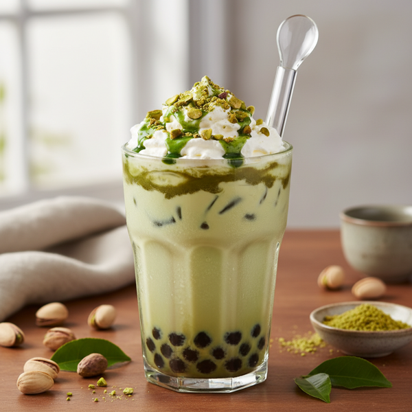 Creamy Pistachio Dream Bubble Tea recipe