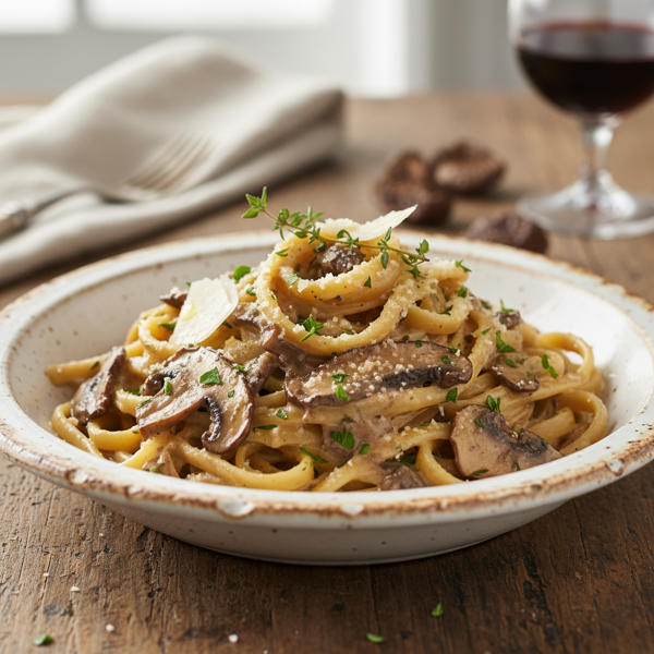 Creamy Porcini Mushroom Pasta recipe