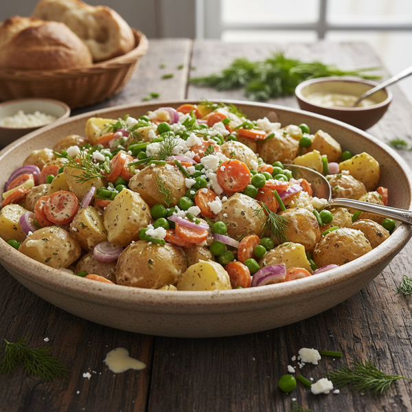 Creamy Potato Carrot Delight Salad recipe