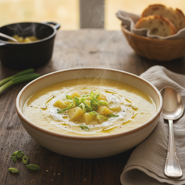 Creamy Potato & Green Onion Soup recipe