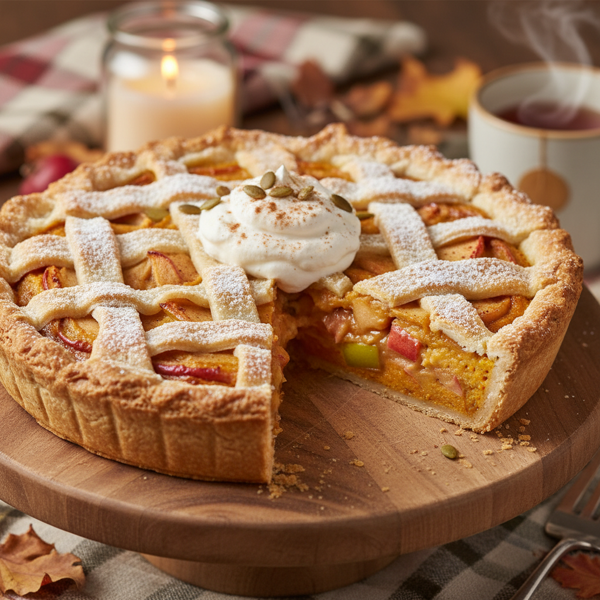 Creamy Pumpkin Apple Delight Pie recipe