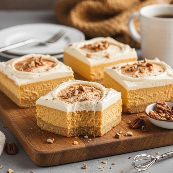 Creamy Pumpkin Delight Bars recipe