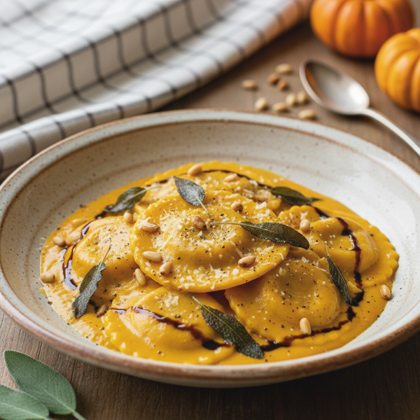 Creamy Pumpkin Ravioli Delight recipe