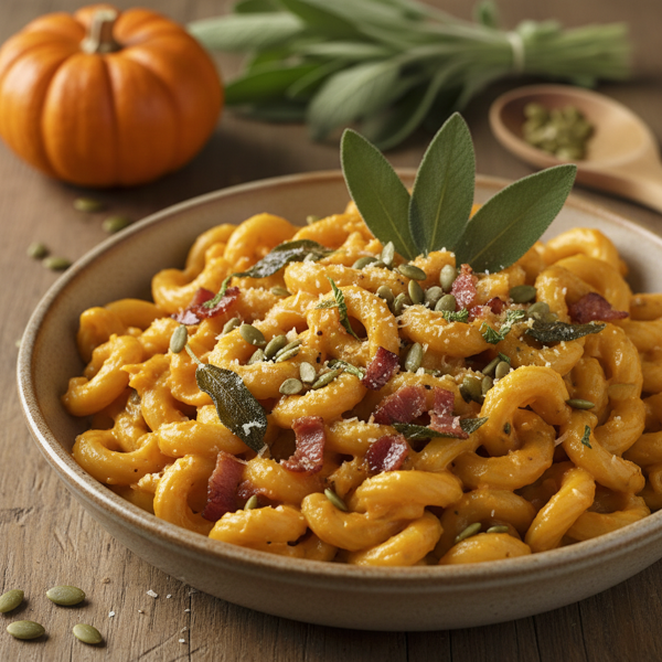 Creamy Pumpkin Sage Pasta Delight recipe