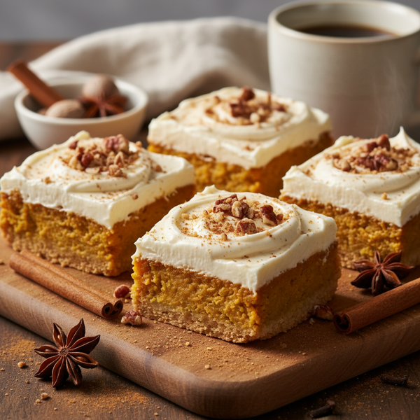 Creamy Pumpkin Spice Bars recipe