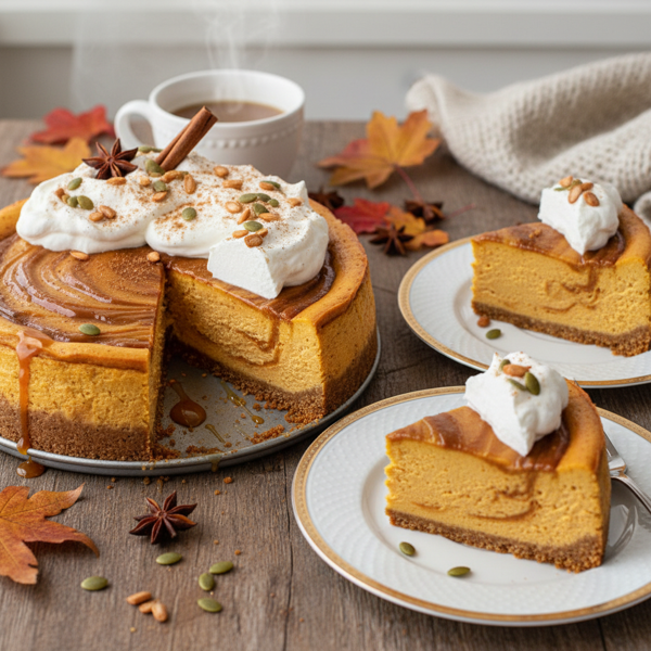 Creamy Pumpkin Spice Cheesecake recipe