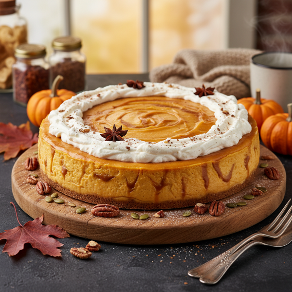 Creamy Pumpkin Spice Cheesecake Delight recipe