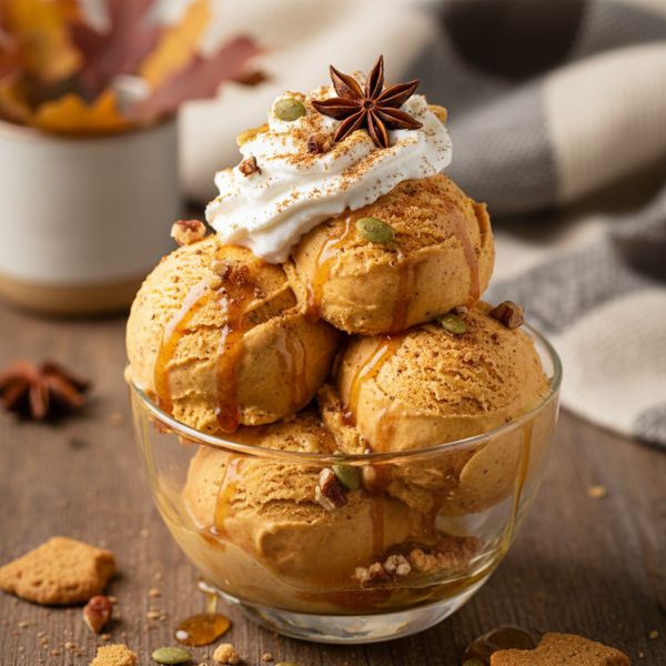 Creamy Pumpkin Spice Ice Cream Delight recipe