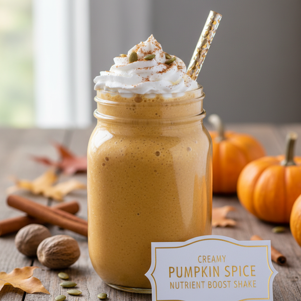 Creamy Pumpkin Spice Nutrient Boost Shake recipe