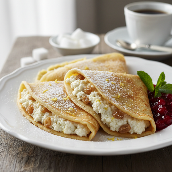 Creamy Quark-Filled Austrian Crêpes recipe