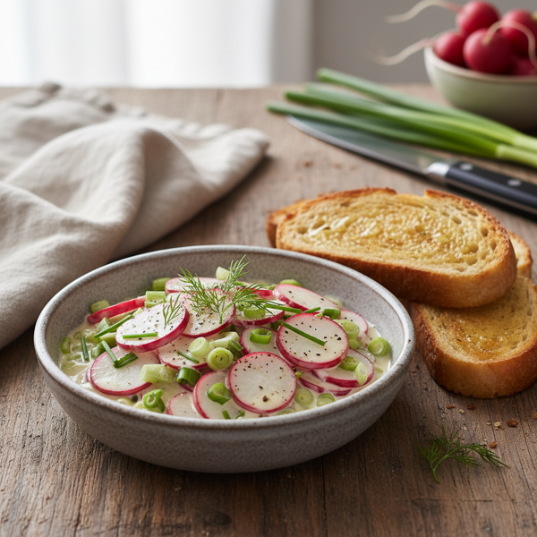 Creamy Radish and Scallion Delight recipe
